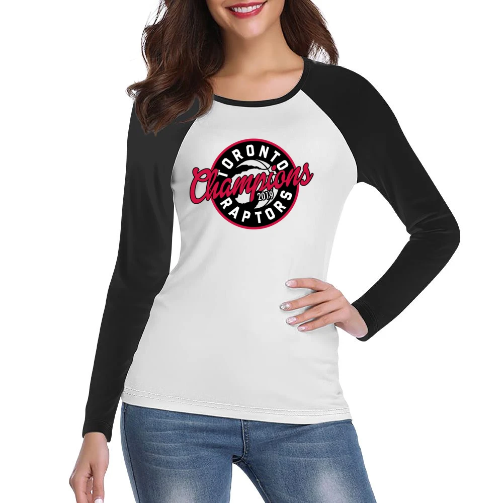 Toronto 2019 Champions Nba Finals Graphic Basketball Fan Women Ladies Long Sleeve T-Shirt