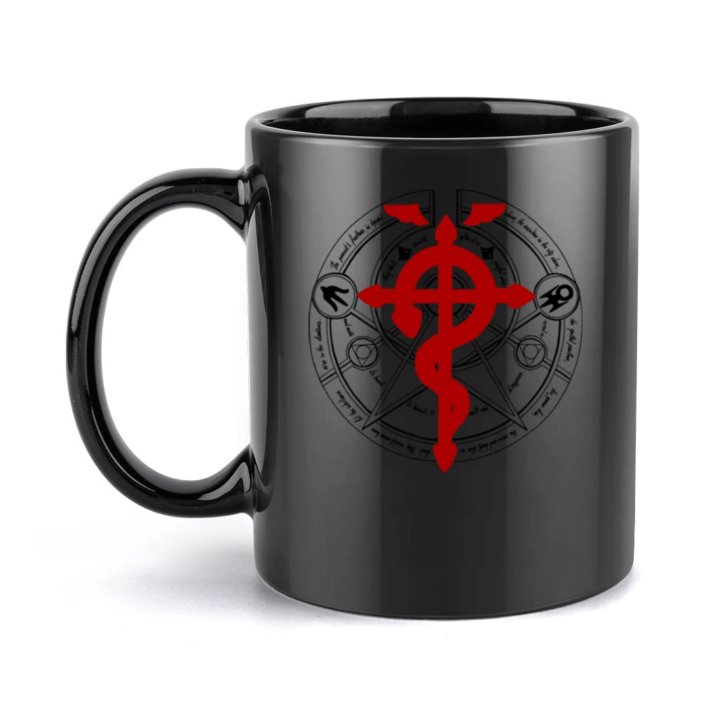 Transmutation circle alchemy Fullmetal Alchemist anime manga Black Mug