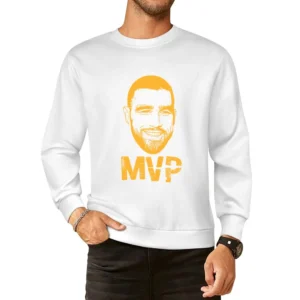 Travis Kelce Mvp Kansas City Football Sports Fan European Size Pullover Sweater