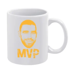 Travis Kelce Mvp Kansas City Football Sports Fan White Mug
