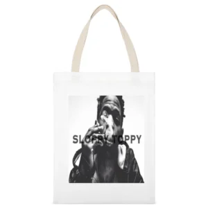 Travis Scott Sloppy Toppy Tshirt (all Styles And Colors Available) White Canvas Tote Shopping Bag