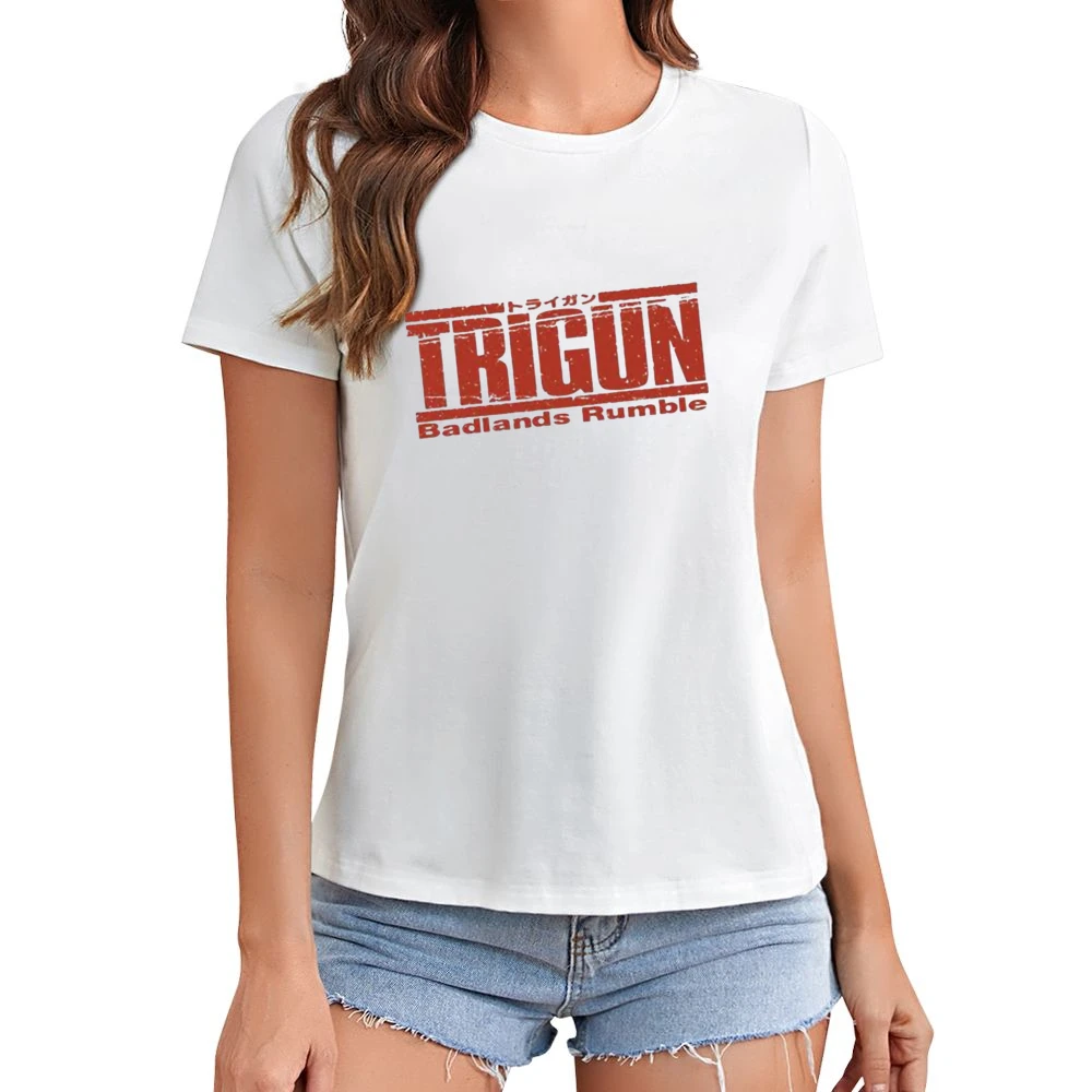 Trigun Bad Land Rumble Asian Size Women Ladies T-shirt