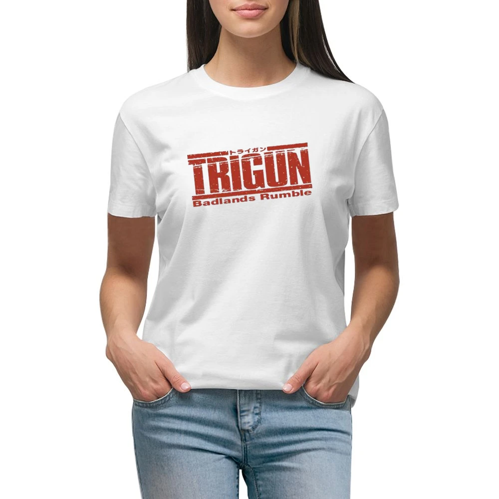 Trigun Bad Land Rumble Premium Women Ladies T-shirt