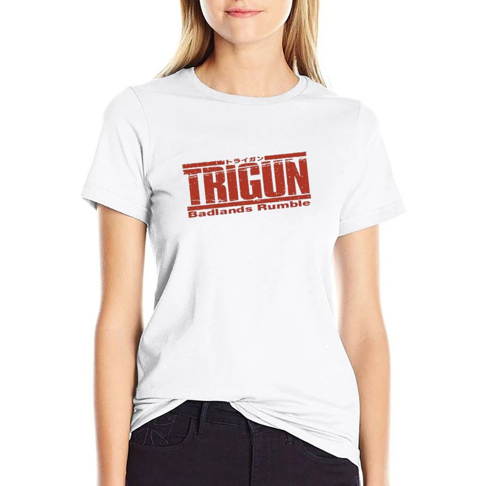Trigun Bad Land Rumble US Size Women Ladies T-shirt