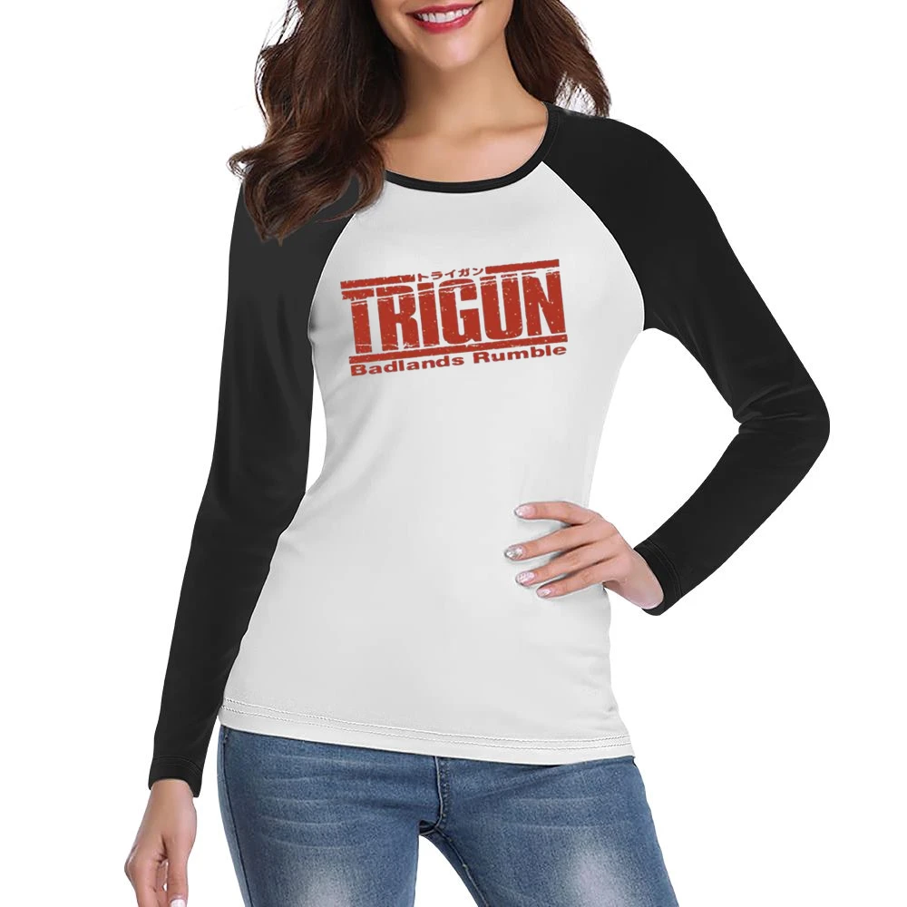 Trigun Bad Land Rumble Women Ladies Long Sleeve T-Shirt