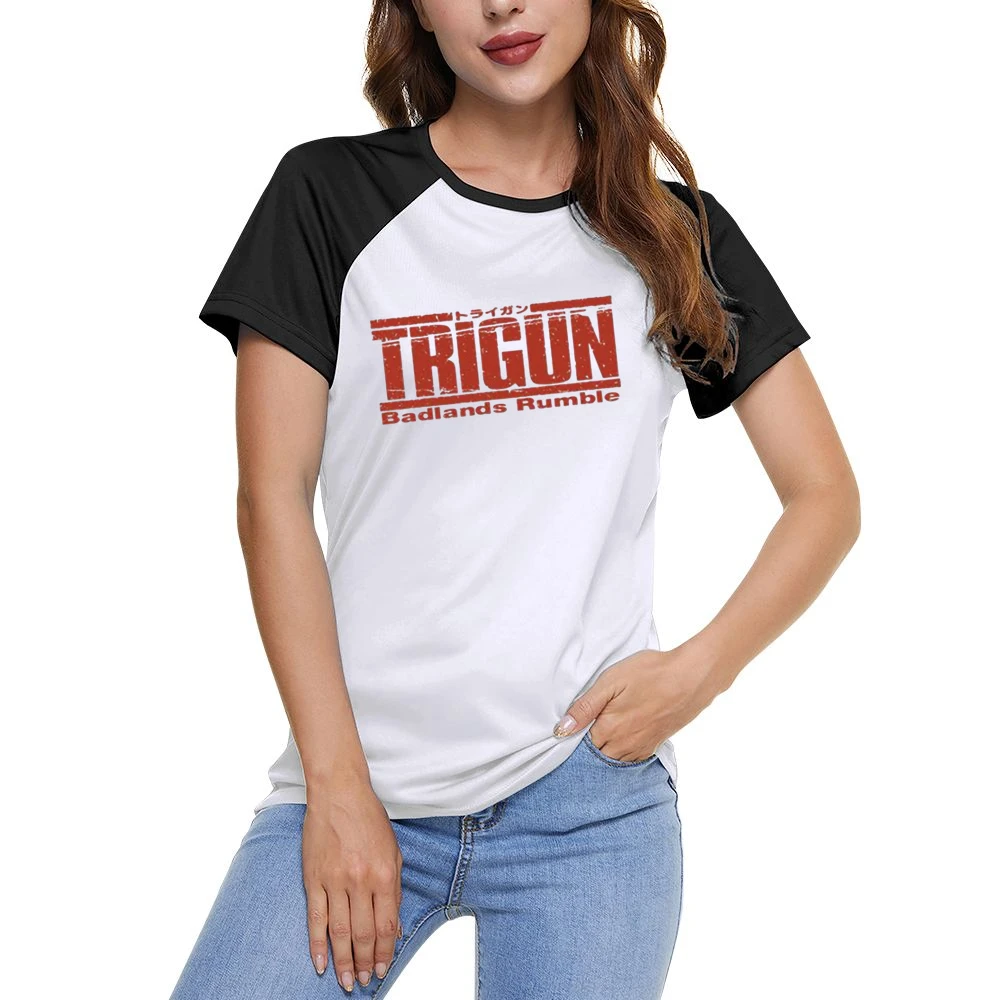Trigun Bad Land Rumble Women Ladies Short Sleeve T-Shirt