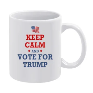 Trump Keep Calm Tshirt White Mug