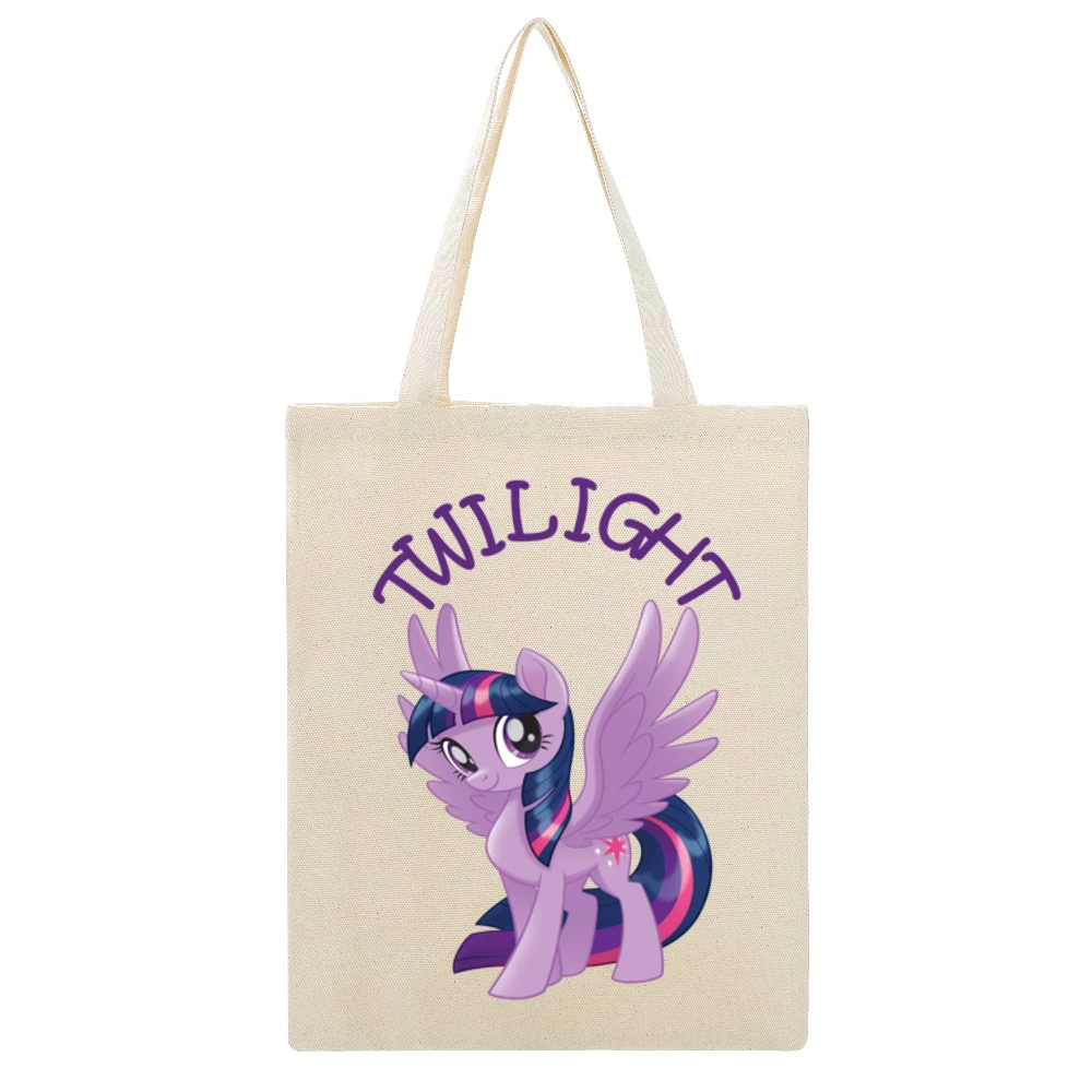 Twilight My Little Pony Baby One Piece Beige Canvas Tote Shopping Bag