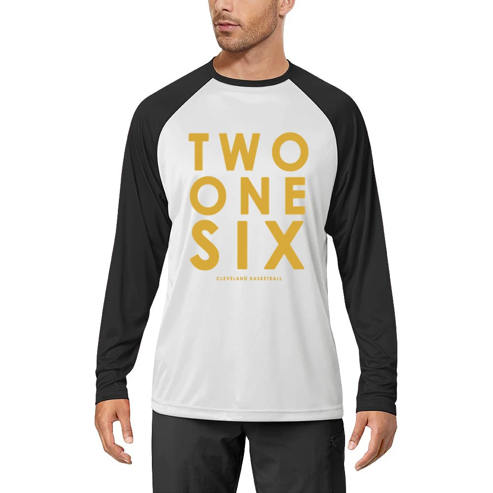 Two One Six Cleveland Basketball Area Code Popular Graphic Fan Men Long Sleeve T-Shirt