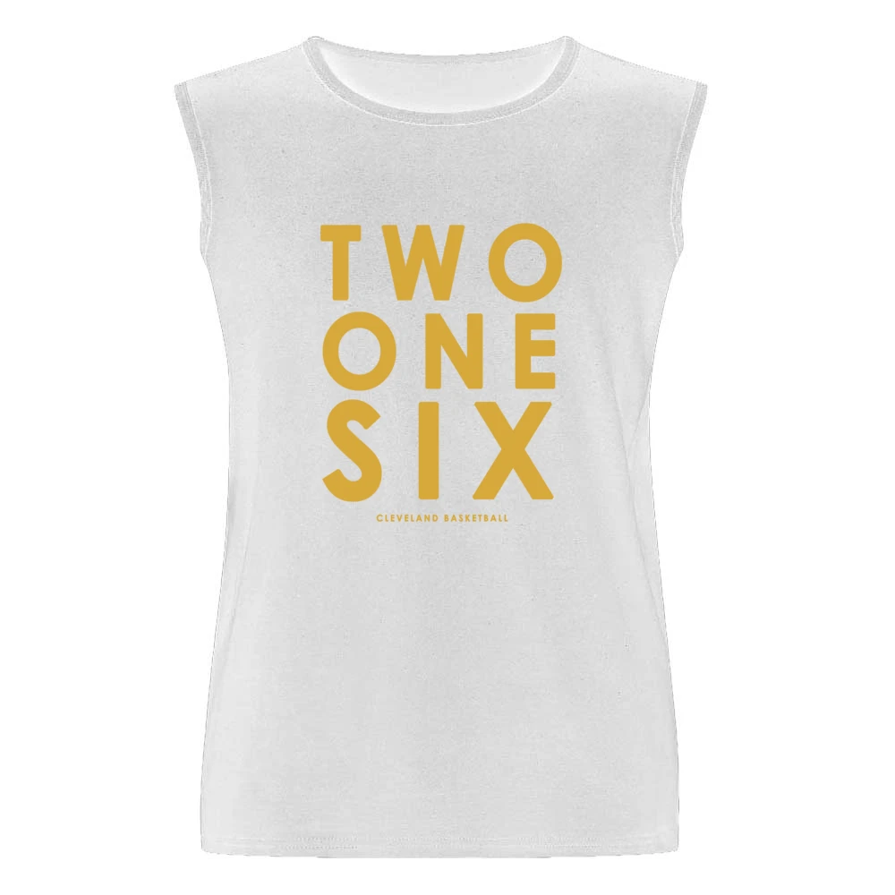 Two One Six Cleveland Basketball Area Code Popular Graphic Fan Men Sleeveless T-Shirt