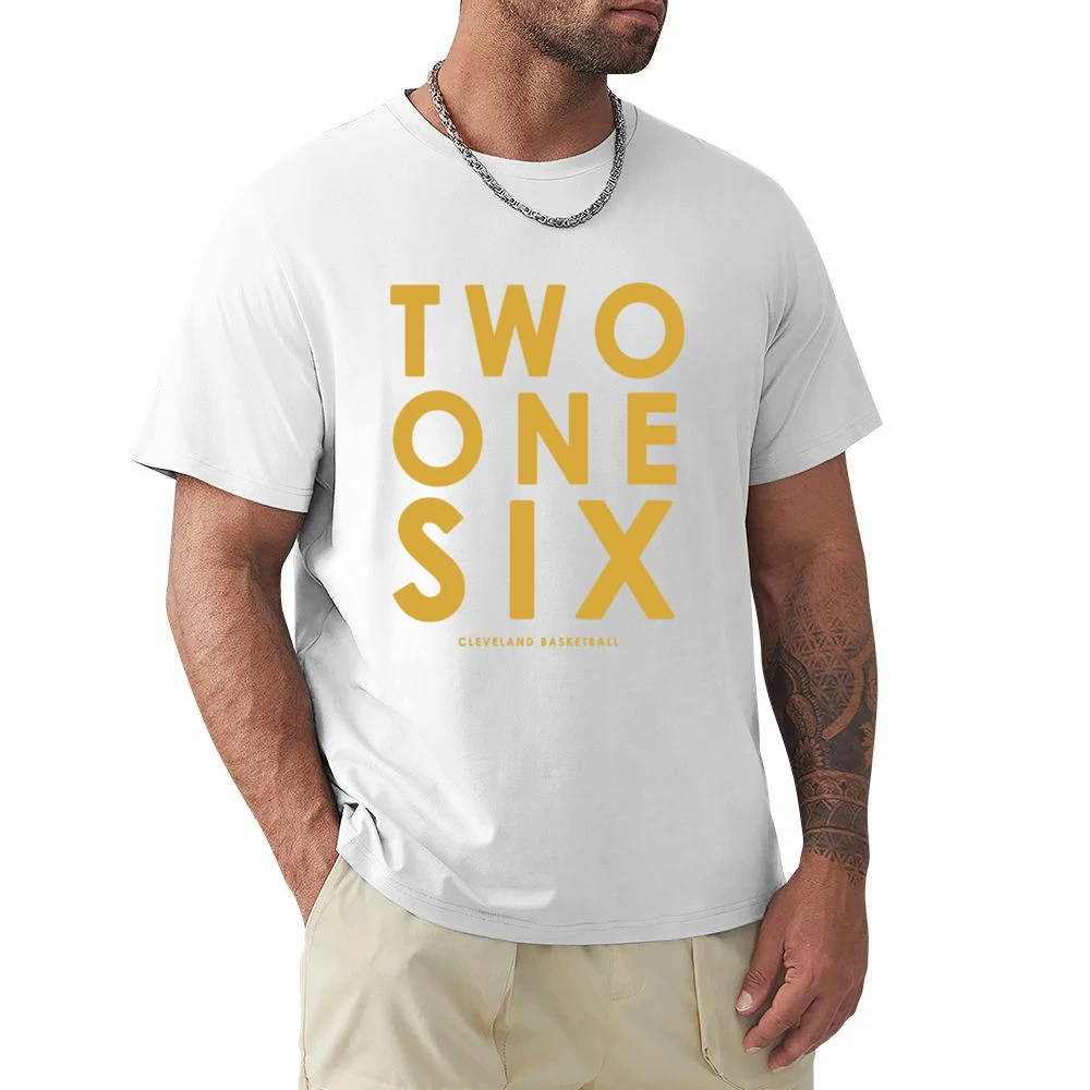 Two One Six Cleveland Basketball Area Code Popular Graphic Fan Premium Men T-shirt