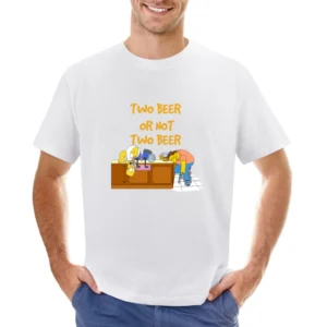 Two beer or not two beer funny home simpson Asian Size Men T-Shirt