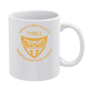 Tyrell Corporation Blade Runner 2049 Science Fiction Movie Distressed White Mug