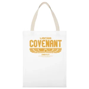 USCSS Covenant Weyland Corporation Alien Movie Science Fiction Fan T S White Canvas Tote Shopping Bag