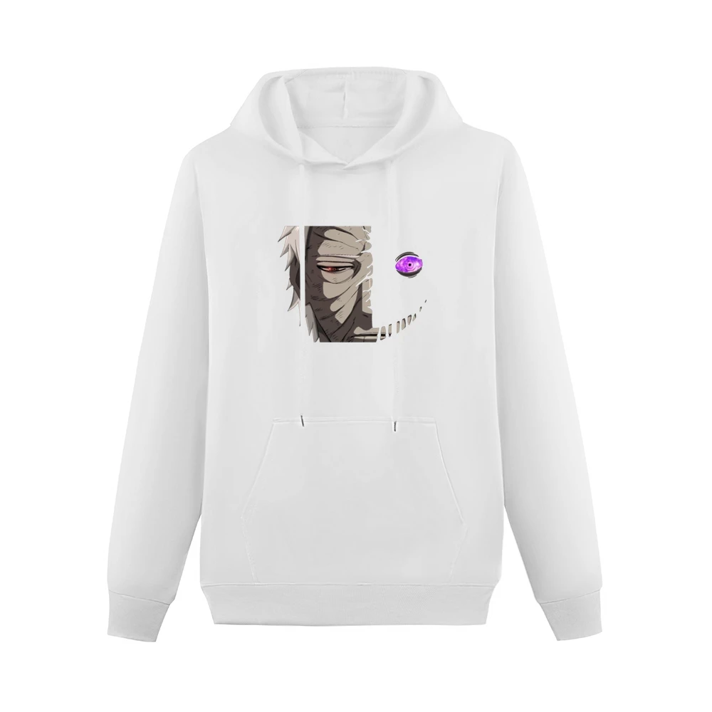Uchiha Obito half black zetsu naruto anime manga Men Hoodie With Pocket