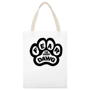 Umbc Fear The Underdawg March Madness Virginia Upset Basketball T Shir White Canvas Tote Shopping Bag