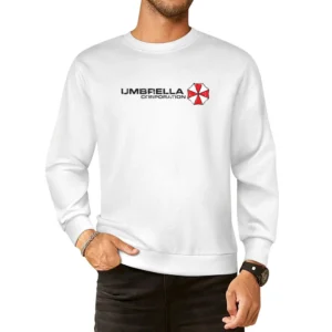 Umbrella Corporation Resident Evil Biohazard Video Game Distressed Bla European Size Pullover Sweater