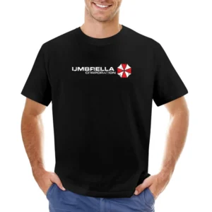 Umbrella Corporation Resident Evil Biohazard Video Game Distressed Fan Asian Size Men T-Shirt