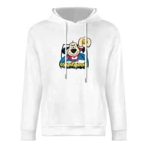 Underdog Fun Cool Vintage Style Distressed Graphic Retro Tv Show T Shi European Size Men Hoodie