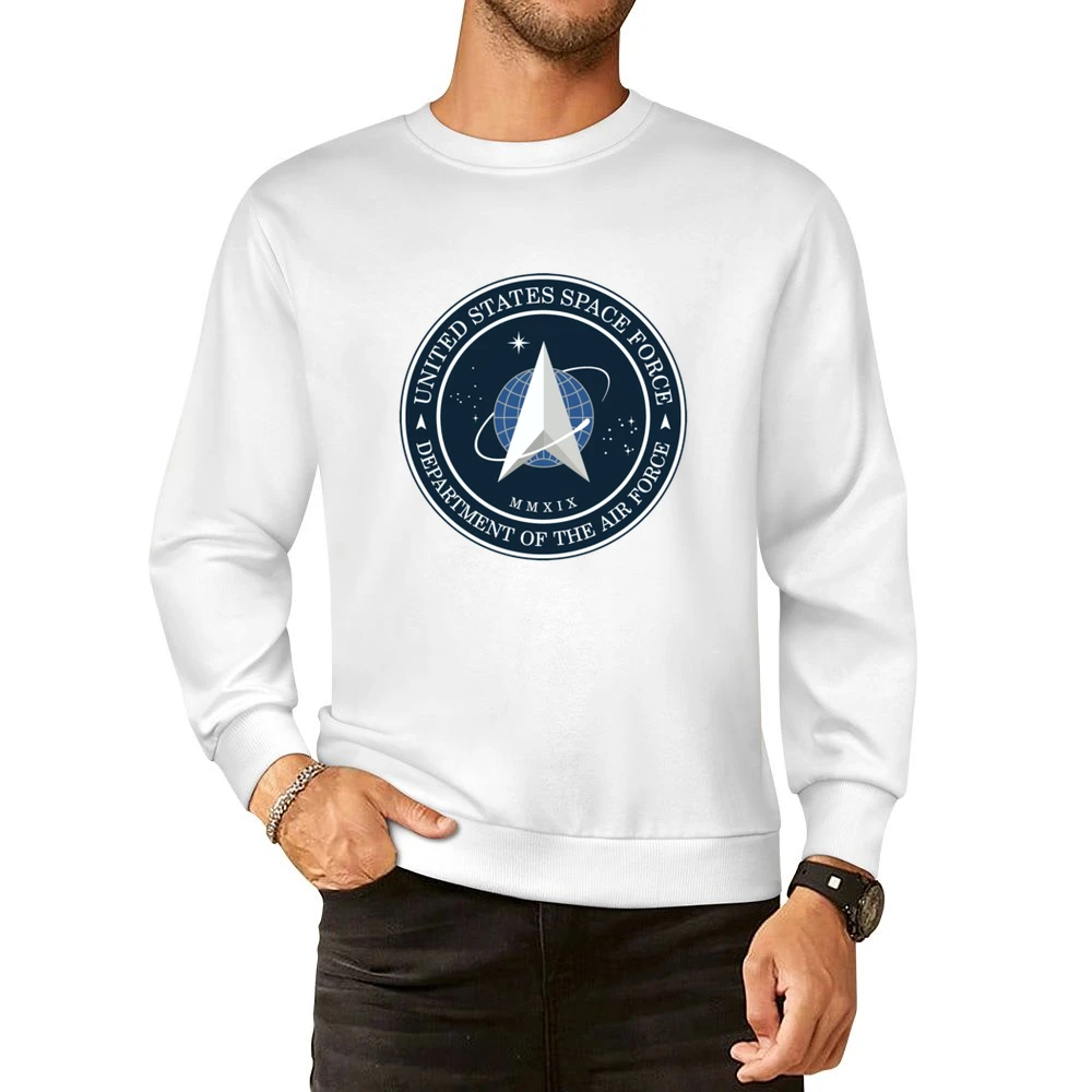 United States Space Force Logo European Size Pullover Sweater