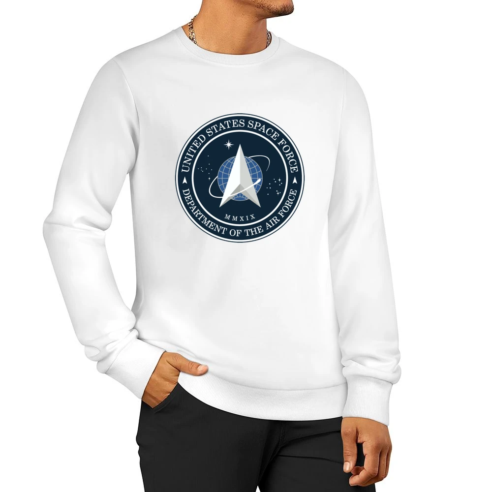 United States Space Force Logo Men Pullover Sweatshirt