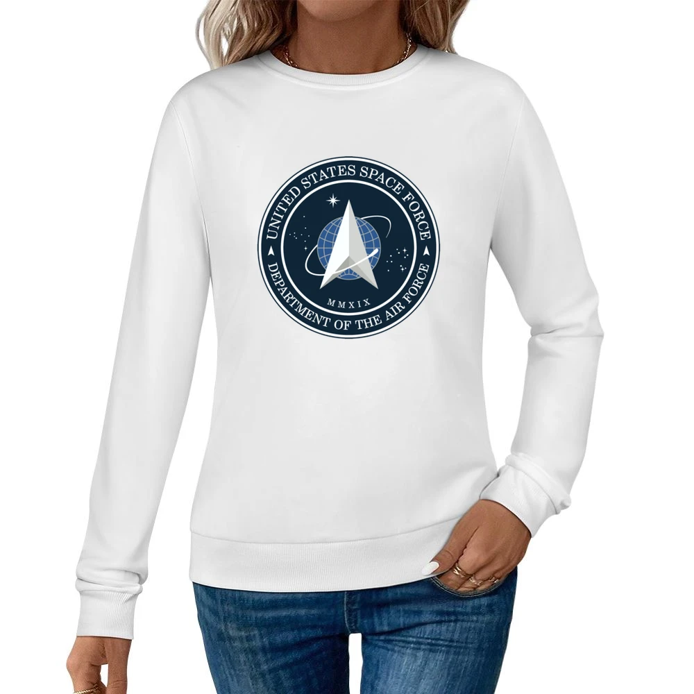 United States Space Force Logo Women Pullover Sweatshirt