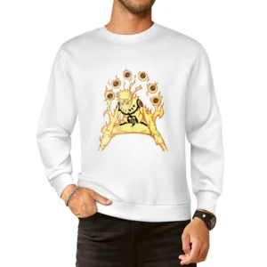 Uzumaki Naruto Sage Mode Nine Tails Chakra Kurama kyuubi anime manga T European Size Pullover Sweater