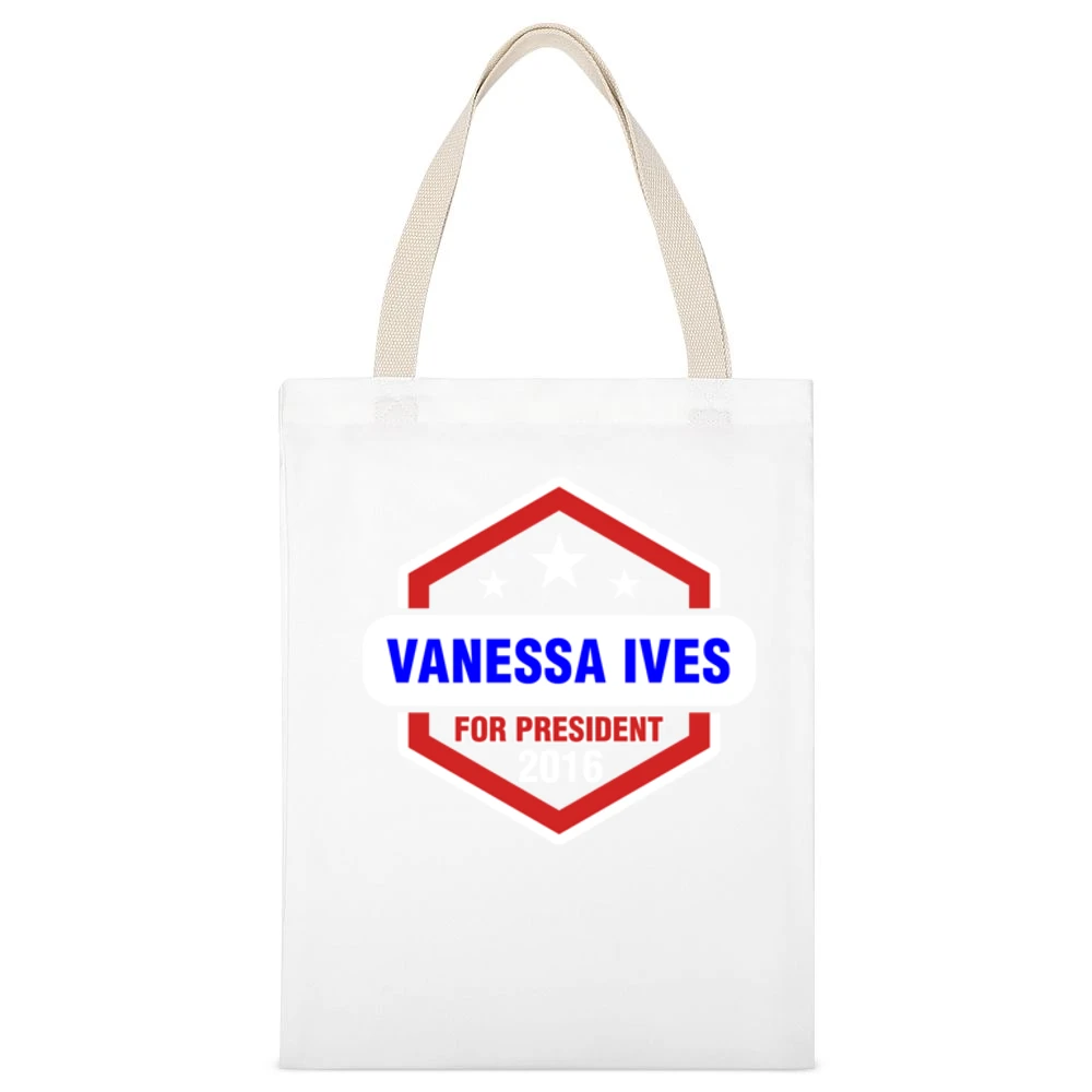 Vanessa Ives For President 2016 Penny Dreadful TV Show White Canvas Tote Shopping Bag