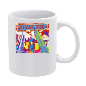 Various Artists Mutant Disco Album Cover Distressed Image White Mug
