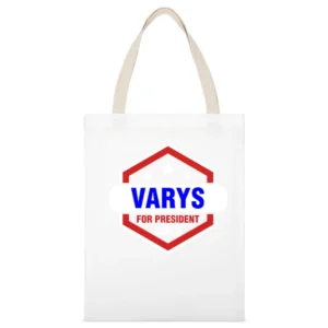 Varys For President 2016 Game of Thrones TV Show White Canvas Tote Shopping Bag