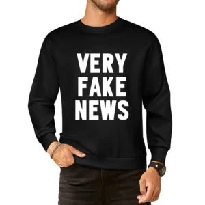 Very Fake News Funny Donald Trump Jr Controversial President Son Ameri European Size Pullover Sweater
