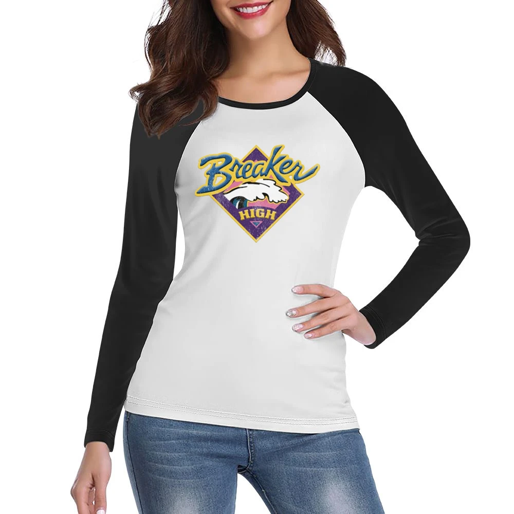 Vintage Breaker High Distressed Tv Show Popular Women Ladies Long Sleeve T-Shirt