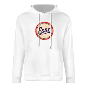 Vintage Esso Gas Petrol Sign Fun Distressed Graphic European Size Men Hoodie