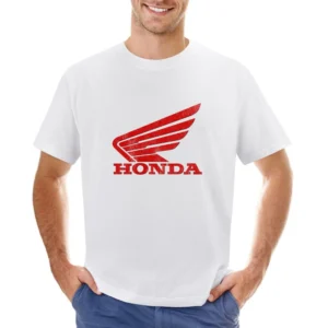 Vintage Honda Motorcycles Distressed Graphic Logo Asian Size Men T-Shirt