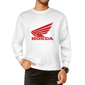 Vintage Honda Motorcycles Distressed Graphic Logo European Size Pullover Sweater