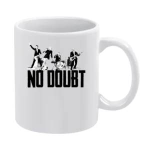 Vintage No Doubt Graphic Music Band V Neck White Mug