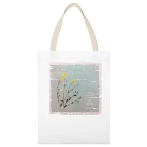 Virginia Astley From Gardens Where We Feel Secure Album Cover Distress White Canvas Tote Shopping Bag