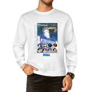 Virtua Fighter 2 Sega Genesis Old School Retro Video Game Fan Distress European Size Pullover Sweater