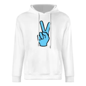 V's Up Villanova Champions Basketball March Madness Fan White European Size Men Hoodie