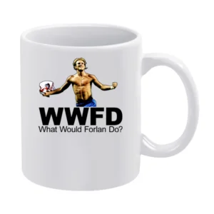WWJD Diego Forlan Soccer White Mug