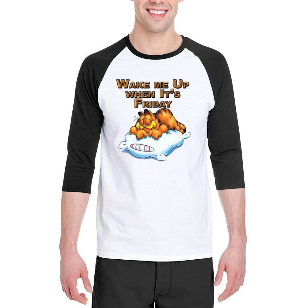 Wake Me Up When It’s Friday Garfield Cartoon T-Shirt