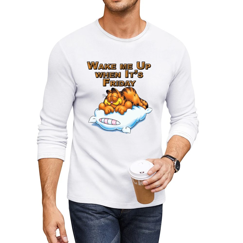 Wake Me Up When It’s Friday Garfield Cartoon T-Shirt