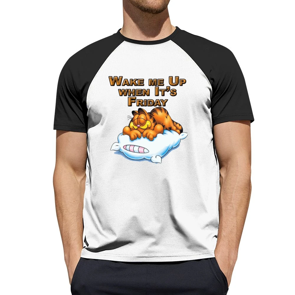 Wake Me Up When It’s Friday Garfield Cartoon T-Shirt