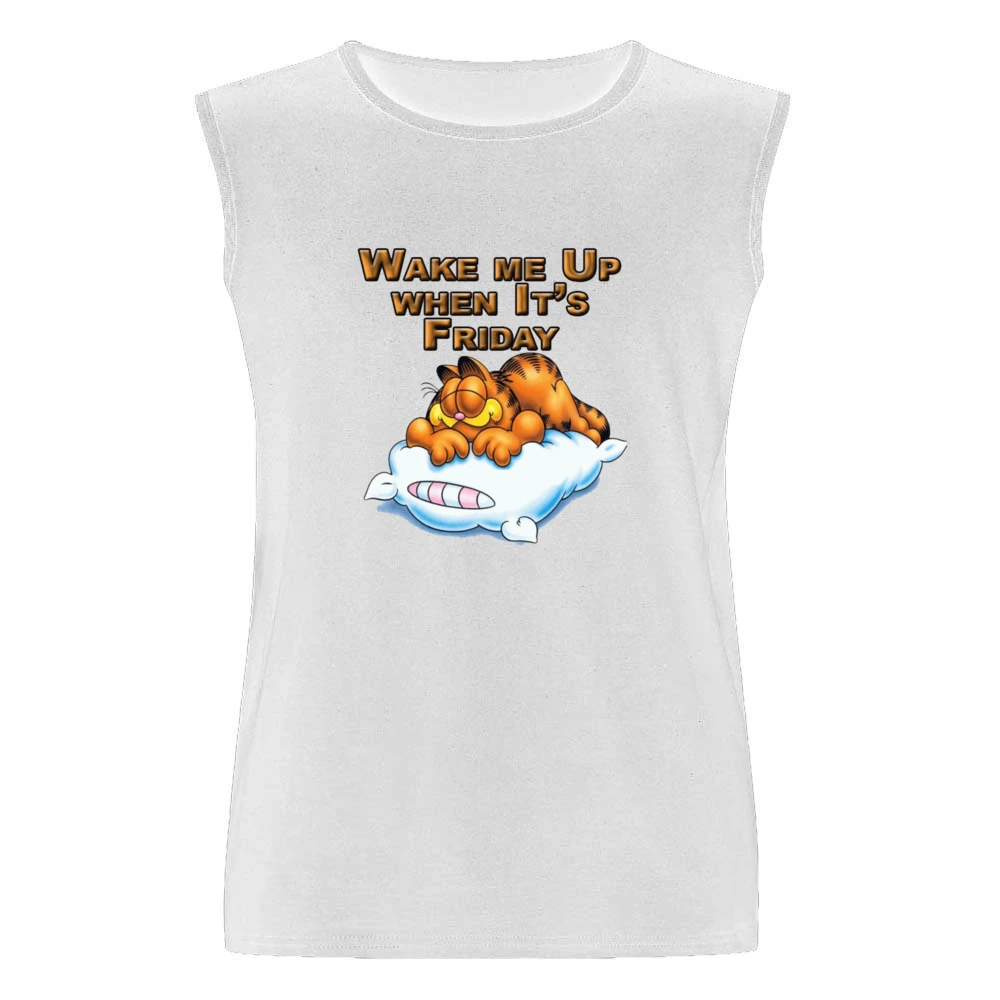 Wake Me Up When It’s Friday Garfield Cartoon T-Shirt