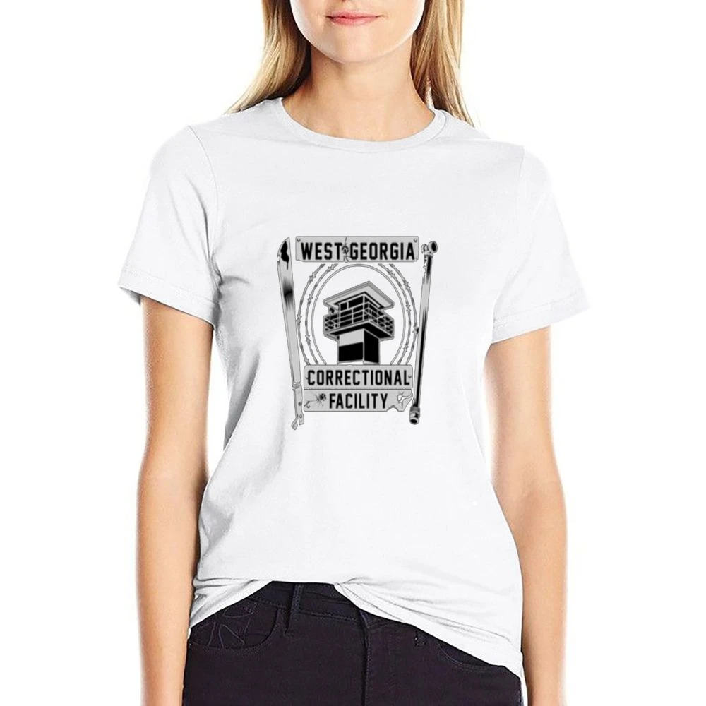 Walking Dead Prison Tee US Size Women Ladies T-shirt