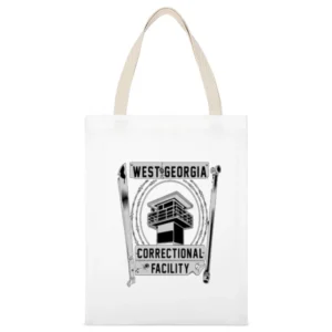 Walking Dead Prison Tee White Canvas Tote Shopping Bag