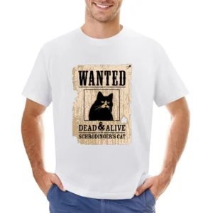 Wanted schrodingers cat dead and alive Asian Size Men T-Shirt