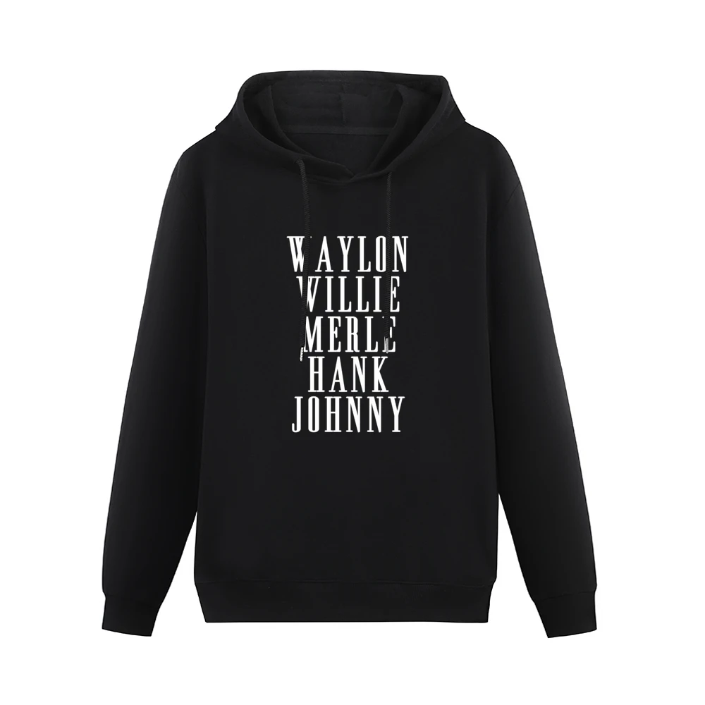 Waylon Willie Merle Hank Johnny Country Music Legends Graphic Men Hoodie Without Pocket