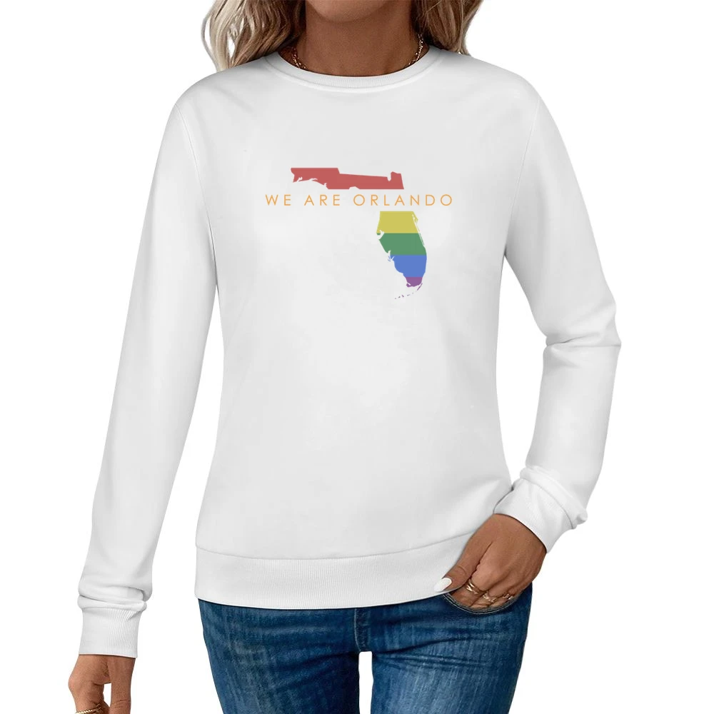 We Are Orlando Love Graphic Women Pullover Sweatshirt
