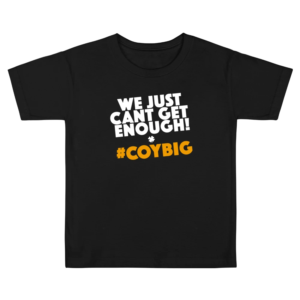 We Just Cant Get Enough COYBIG Irish Football Fan Song Graphic Euro 20 Kids Boys Girls T-Shirt